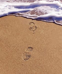 Footprints In The Sand Paint By Number