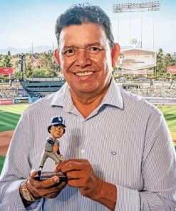 Former Baseball Pitcher Fernando Valenzuela Paint By Number