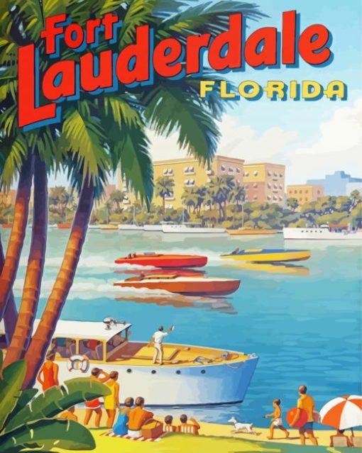 Fort Lauderdale Beach Paint By Number