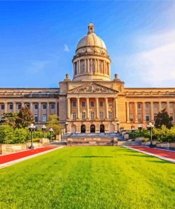 Frankfort Kentucky State Capitol Paint By Number