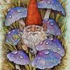 Gnome And Mushroom Paint By Number