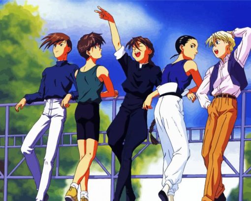 Gundam Wing Characters Paint By Number