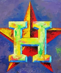 Houston Astros Art Paint By Number