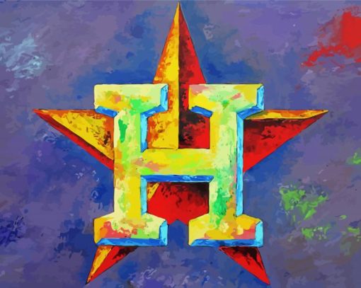 Houston Astros Art Paint By Number