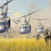 Huey Helicopters And Soldiers Paint By Number