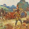 Hunting By Harvey Dunn Paint By Number