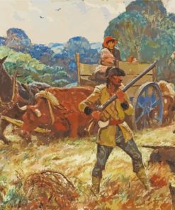 Hunting By Harvey Dunn Paint By Number