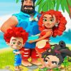 Island Family Characters Paint By Number