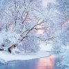 January Winter Scene Paint By Number