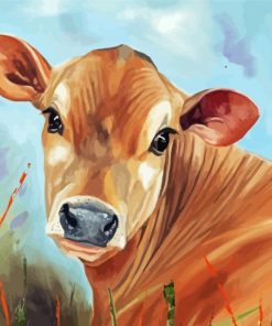 Jersey Cow Art Paint By Number