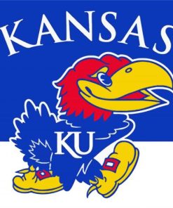 Kansas Jayhawks Logo Paint By Number