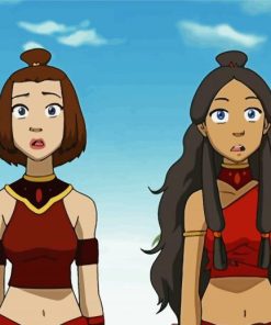 Katara And Suki Characters Paint By Number