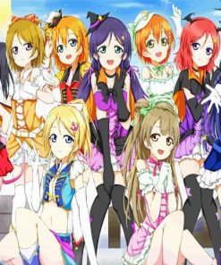 Love Live Anime Girls Paint By Number