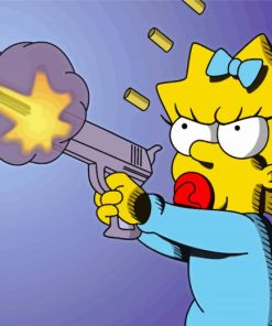 Maggie Simpson Paint By Number