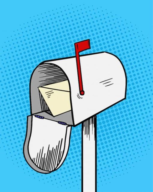 Mailbox Pop Art Paint By Number