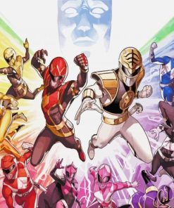 Mighty Morphin Power Ranger Mega Battle Paint By Number