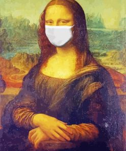 Mona Lisa With Mask Paint By Number