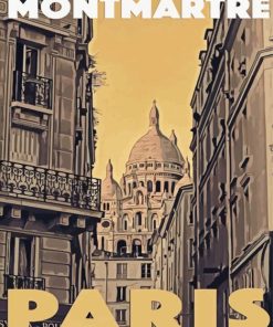 Montmartre Paris Paint By Number