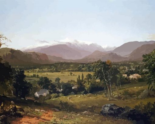 Mount Washington From The Valley Of Conway By Kensett Paint By Number