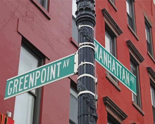 Neighborhood Greenpoint Brooklyn Paint By Number