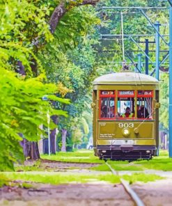 New Orleans Streetcar Paint By Number