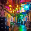 Night City Lights Alley Paint By Number