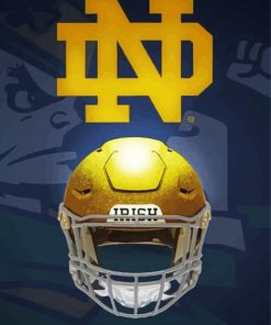 Notre Dame Football Helmet Paint By Number