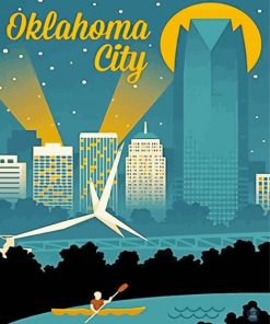 Oklahoma City Poster Paint By Number