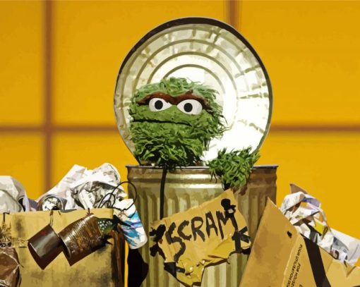 Oscar The Grouch Paint By Number