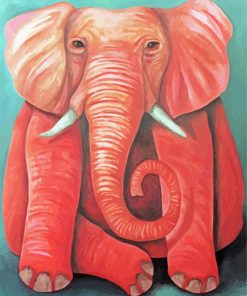 Pink Elephant Paint By Number