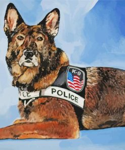 Police Dog Paint By Number