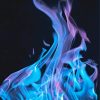 Purple And Blue Flame Paint By Number