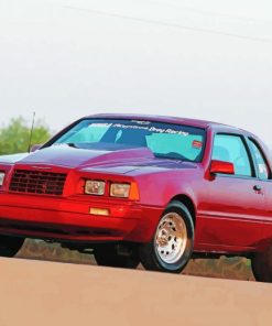 Red 1986 Ford Tbird Car Paint By Number