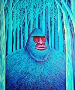 Red Eyed Sasquatch Paint By Number