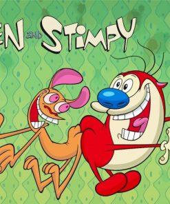 Ren And Stimpy Poster Paint By Number