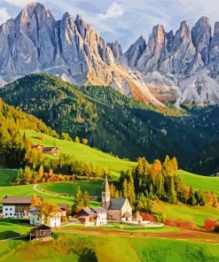 Santa Maddalena Italy Paint By Number