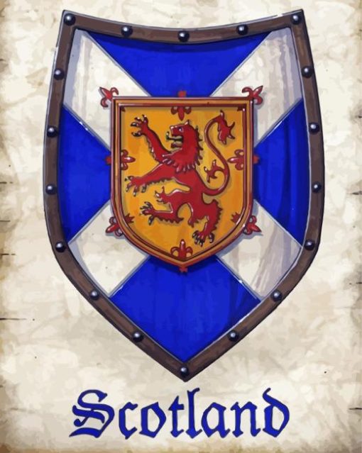 Scotland Crest Paint By Number