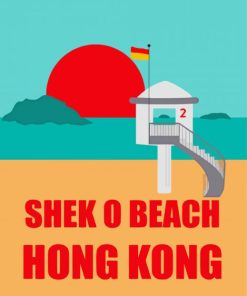 Shek O Beach Hong Kong Poster Paint By Number