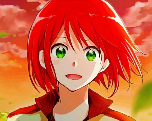 Shirayuki Anime Girl Paint By Number