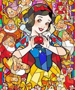 Snow White Disney Stained Glass Paint By Number