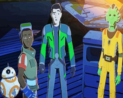 Sta Wars Resistance Characters Paint By Number