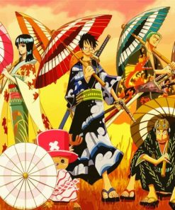 Straw Hat Crew One Piece Samurai Paint By Number