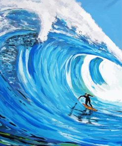 Surfing Waves Paint By Number