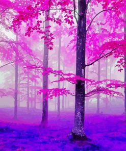 The Pink Forest Paint By Number