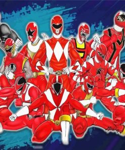 The Red Rangers Paint By Number