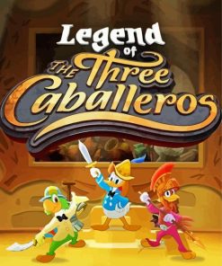 The Three Caballeros Poster Paint By Number