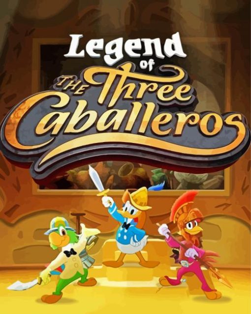 The Three Caballeros Poster Paint By Number