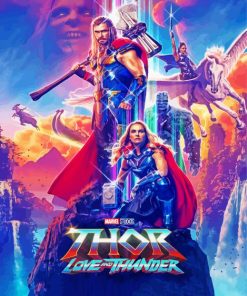 Thor Love And Thunder Poster Paint By Number