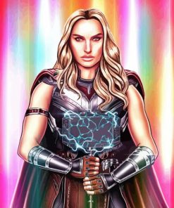 Thor Women Illustration Paint By Number