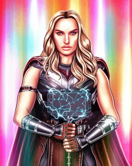 Thor Women Illustration Paint By Number